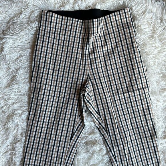 A New Day Plaid Pull On Capri Stretch Pants Size 6 - Picture 1 of 6